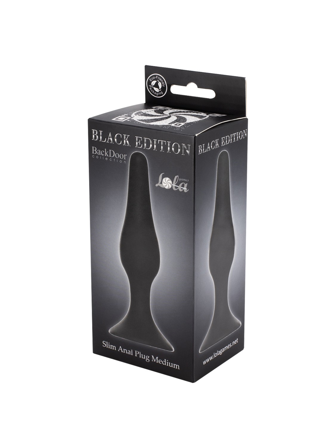 анальная пробка slim anal plug medium black 4206-01lola в Краснодаре
