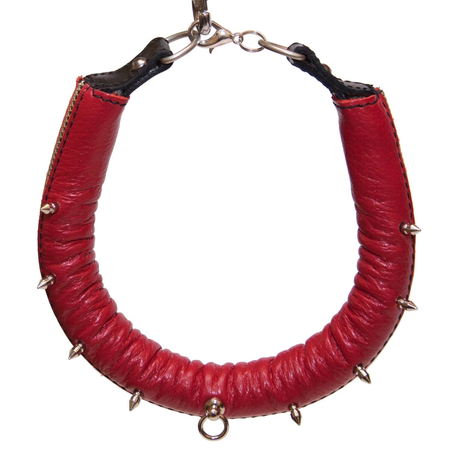 ошейник округлый большой без поводка, красный в Краснодаре