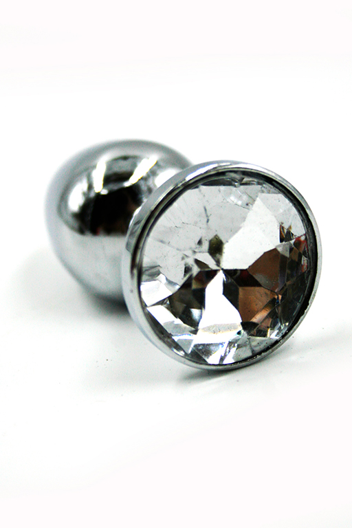 анальная пробка "small" хромированная clear в Краснодаре