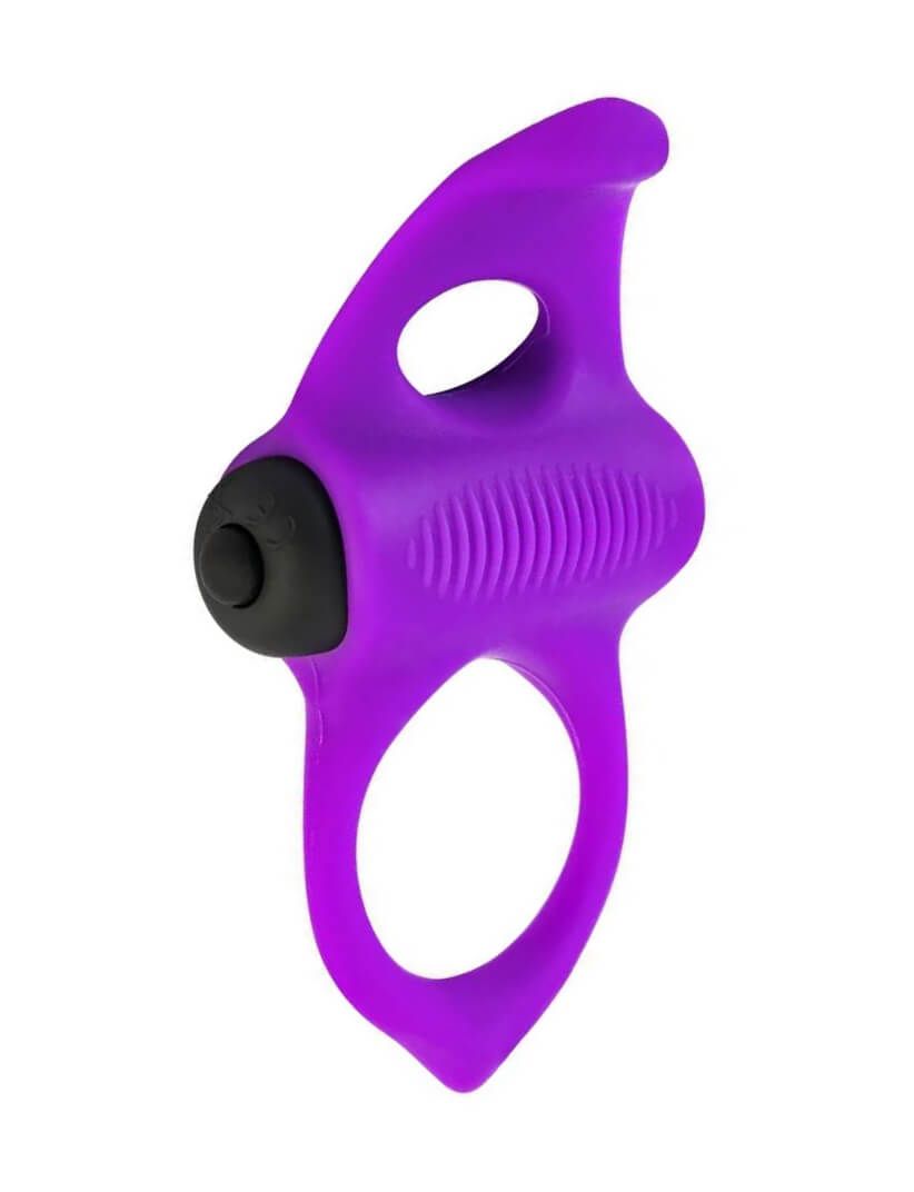 Виброкольцо Adrien Lastic Lingus Max Fun 3, фиолетовое