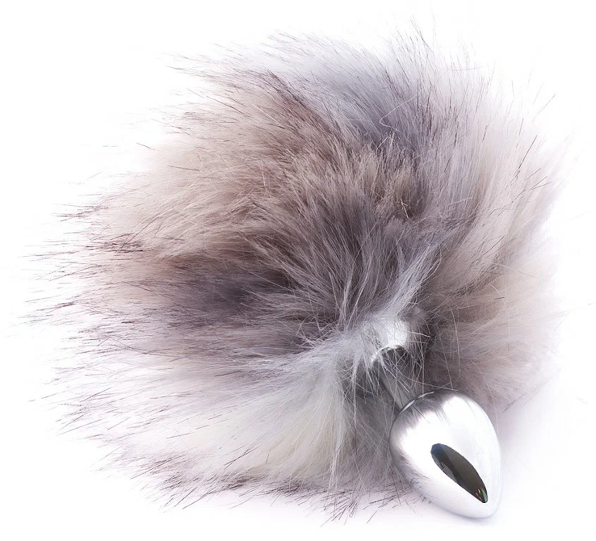 анальная пробка с серым хвостом кролика stm в Краснодаре