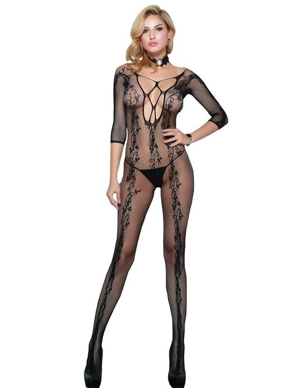 Эротическое комбинезон-сетка, черная в Краснодаре