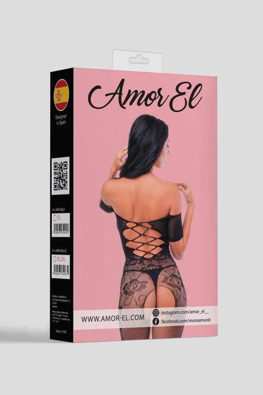 Эротическое кетсьюит (боди-комбинезон) cristina s/l черный в Краснодаре