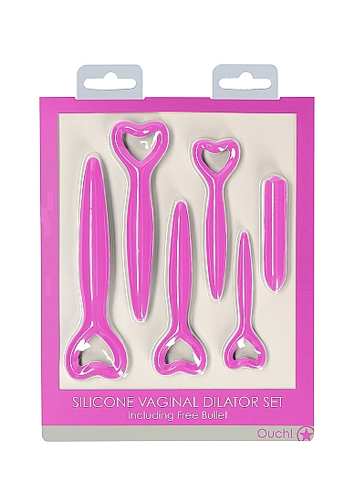 набор вагинальных расширителей с вибропулей silicone vaginal dilator set в Краснодаре