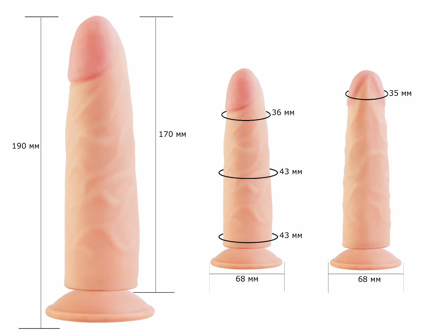 фаллоимитатор на присоске кибер-кожа 810400ru в Краснодаре