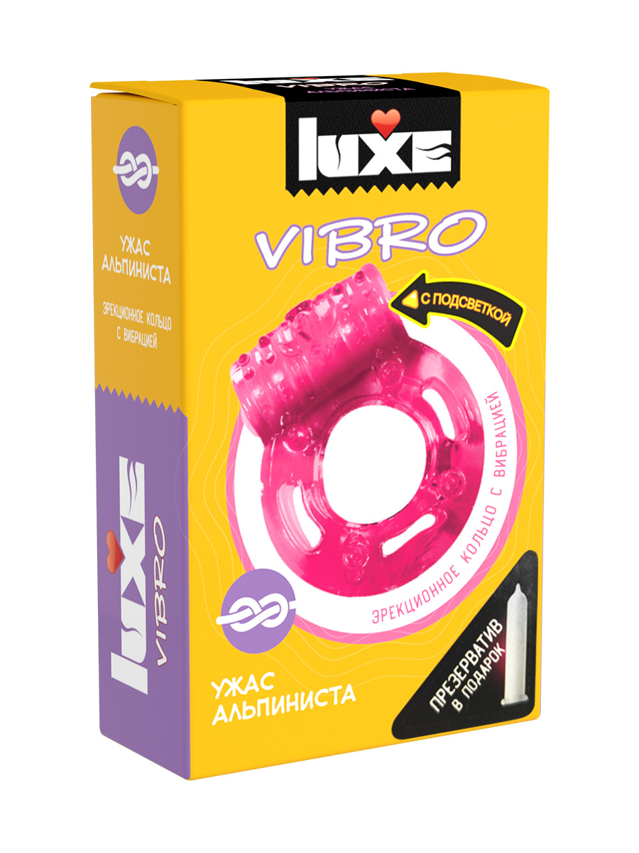 luxe vibro эрекционное виброкольцо ужас альпиниста (презерватив в комплекте) в Краснодаре