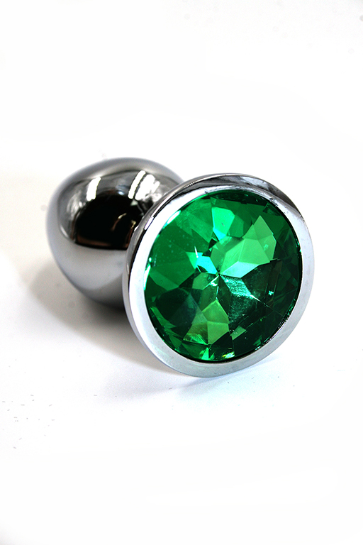анальная пробка "medium"из аллюминия dark green в Краснодаре