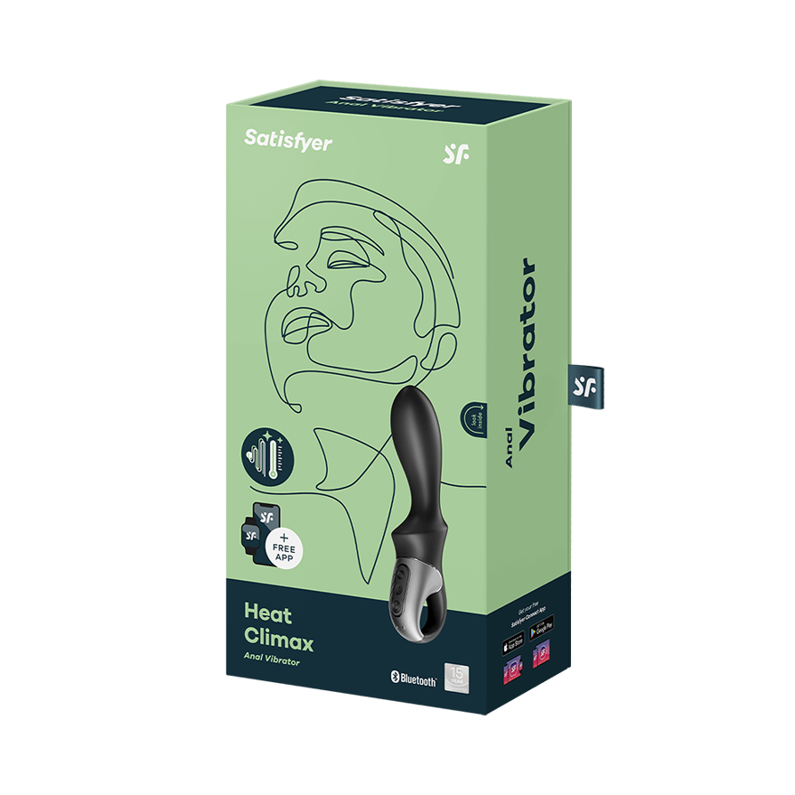 Анальный Вибратор с Функцией Нагрева Satisfyer Heat Climax 001661SA