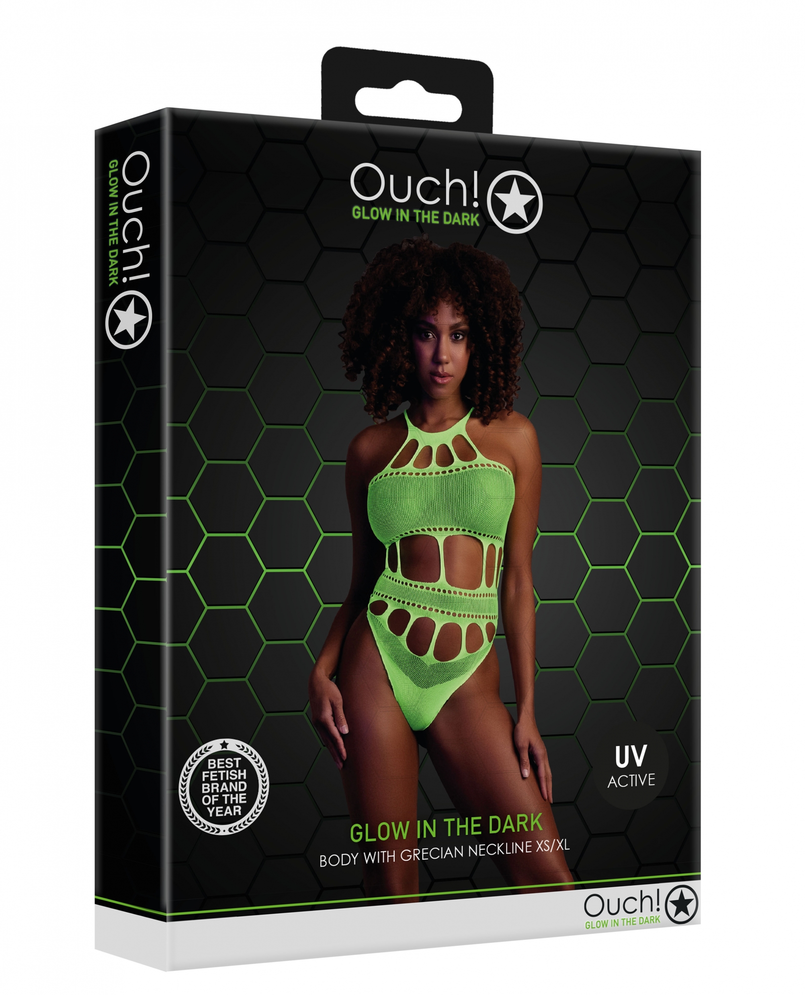 Боди with Grecian Neckline - Neon Green - XS/XL