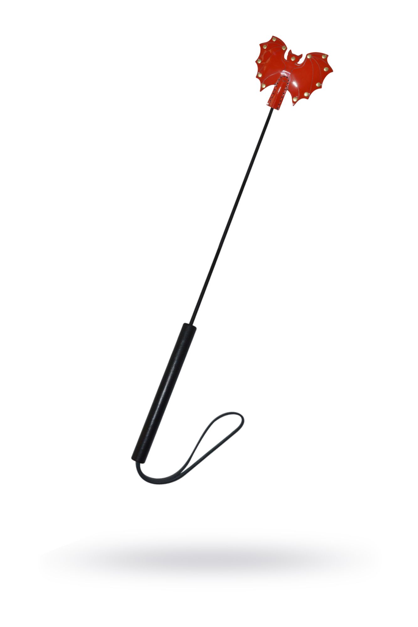 Стек Sitabella «Летучая мышь», кожа, красный, 63 см