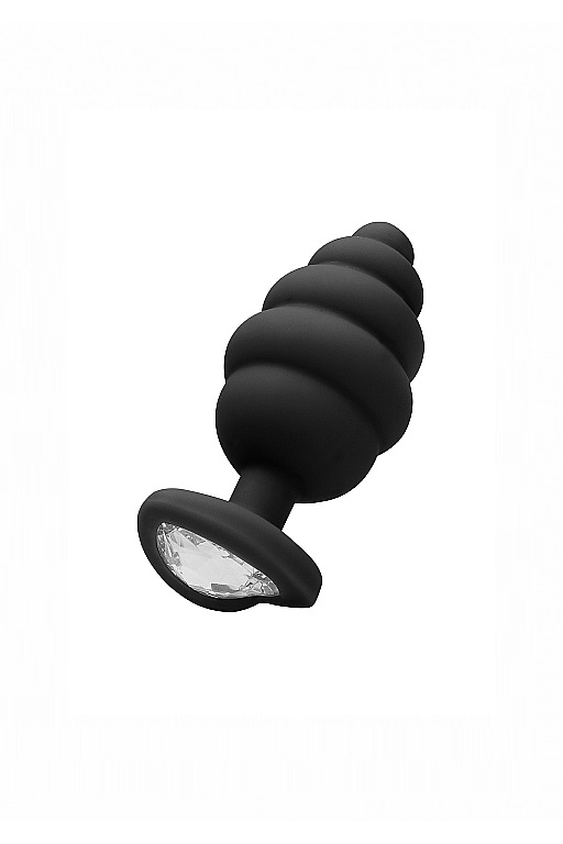 анальная пробка regular ribbed diamond heart plug в Краснодаре