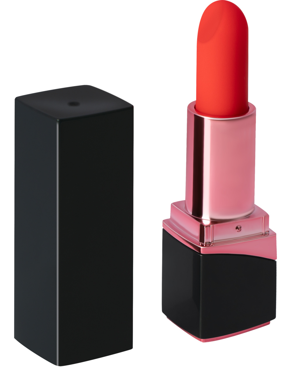 миниатюрный вибромассажер в виде помады pink rabbit tom из жидкого силикона, черный в Краснодаре