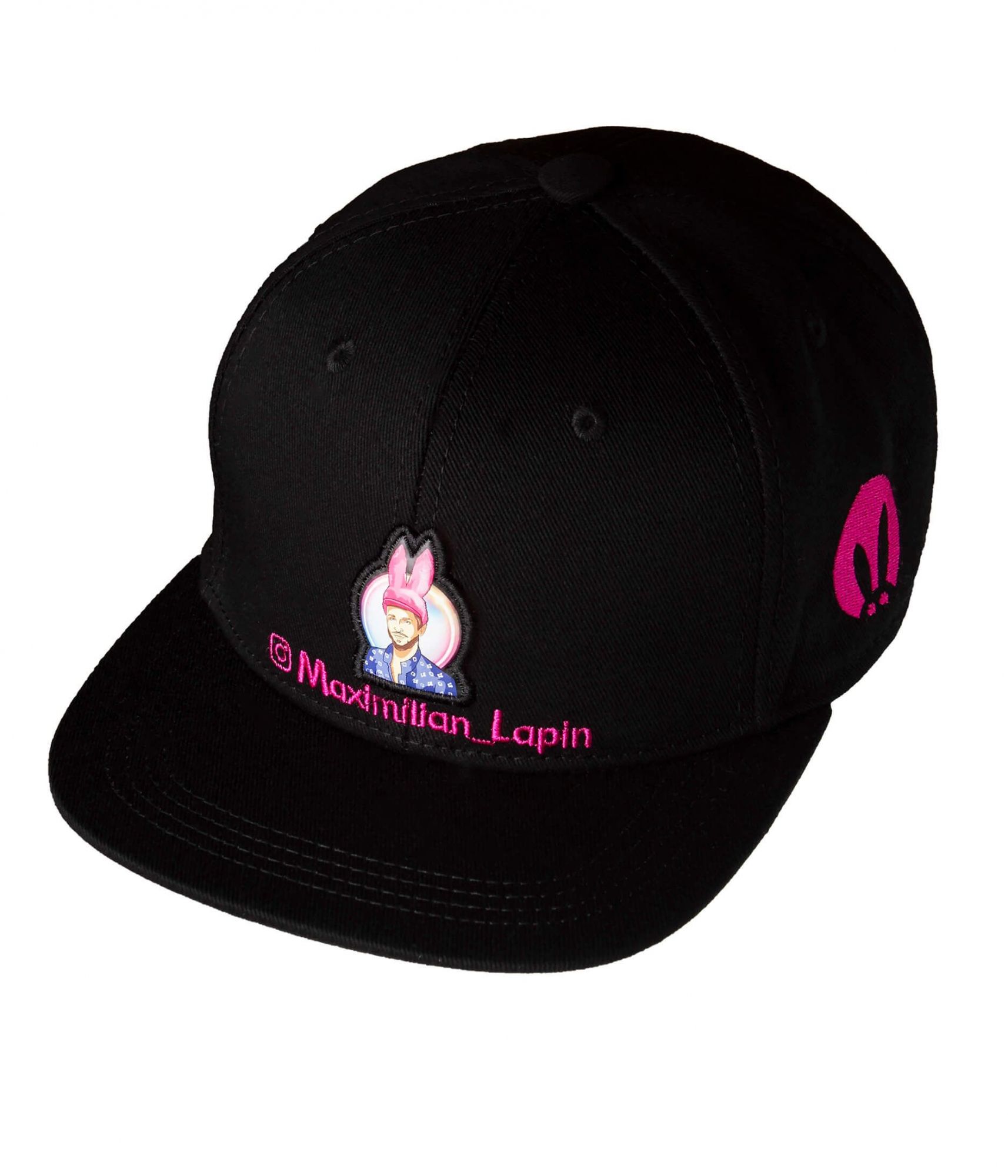 Бейсболка с вышивкой Maximilian Lapin Face черная