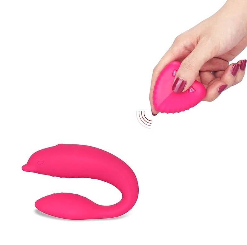 вибратор для пар lovetoy toyz4partner с пультом, розовый в Краснодаре