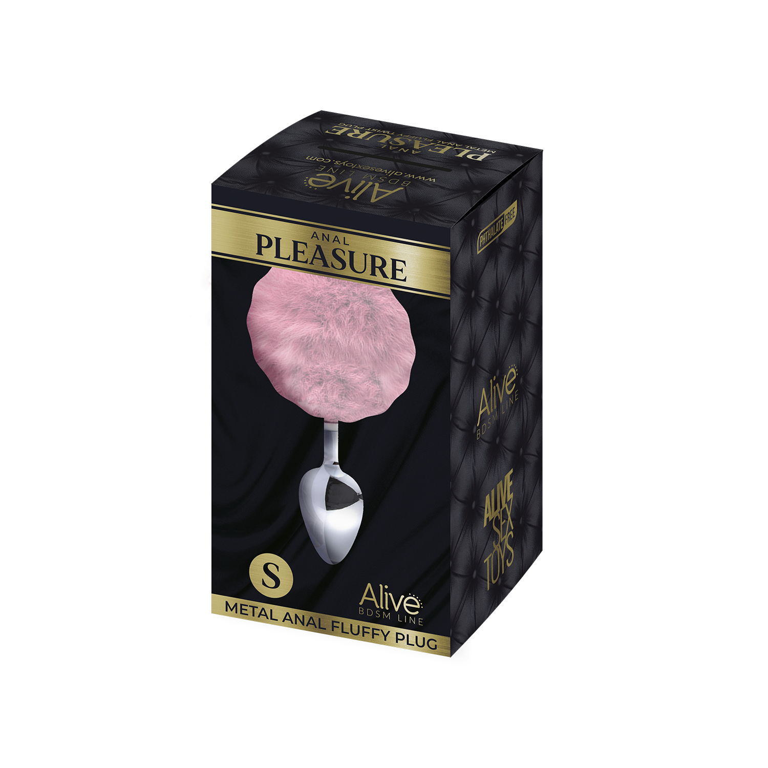 анальная пробка metal anal fluffly plug s pink 70372al в Краснодаре