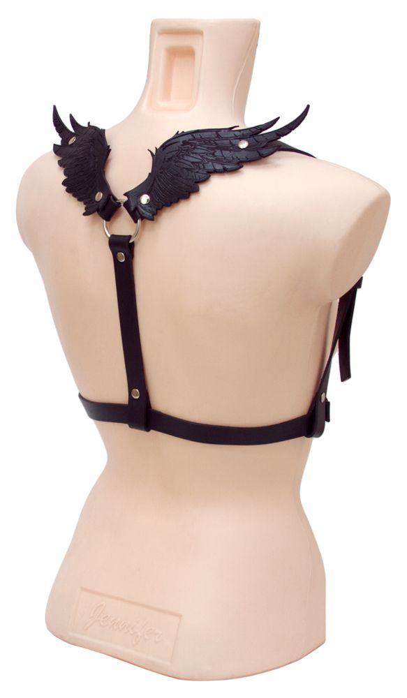 Бондажный комплект женский Lapin Rose с крыльями на спине, M-L
