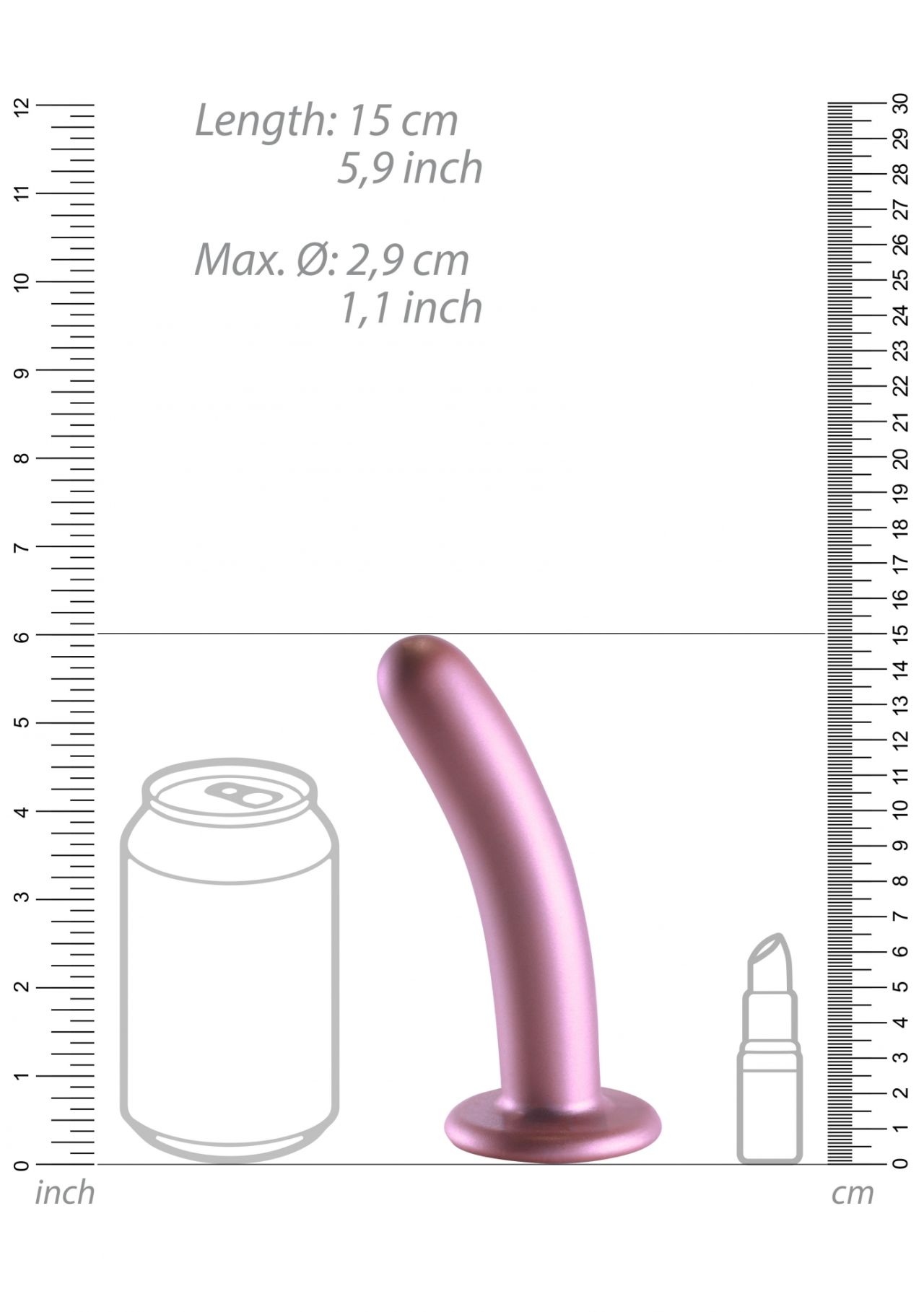 фаллоимитатор smooth g-spot - 14,5 см в Краснодаре