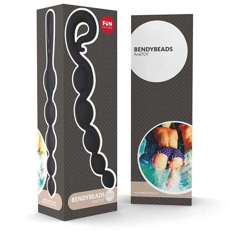 анальная цепочка fun factory bendybeads, чёрная в Краснодаре