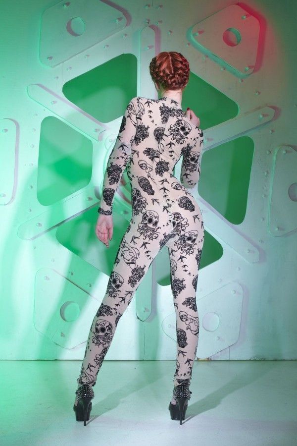 Эротическое комбинезон catanzaro beverly tattoo, белый в Краснодаре