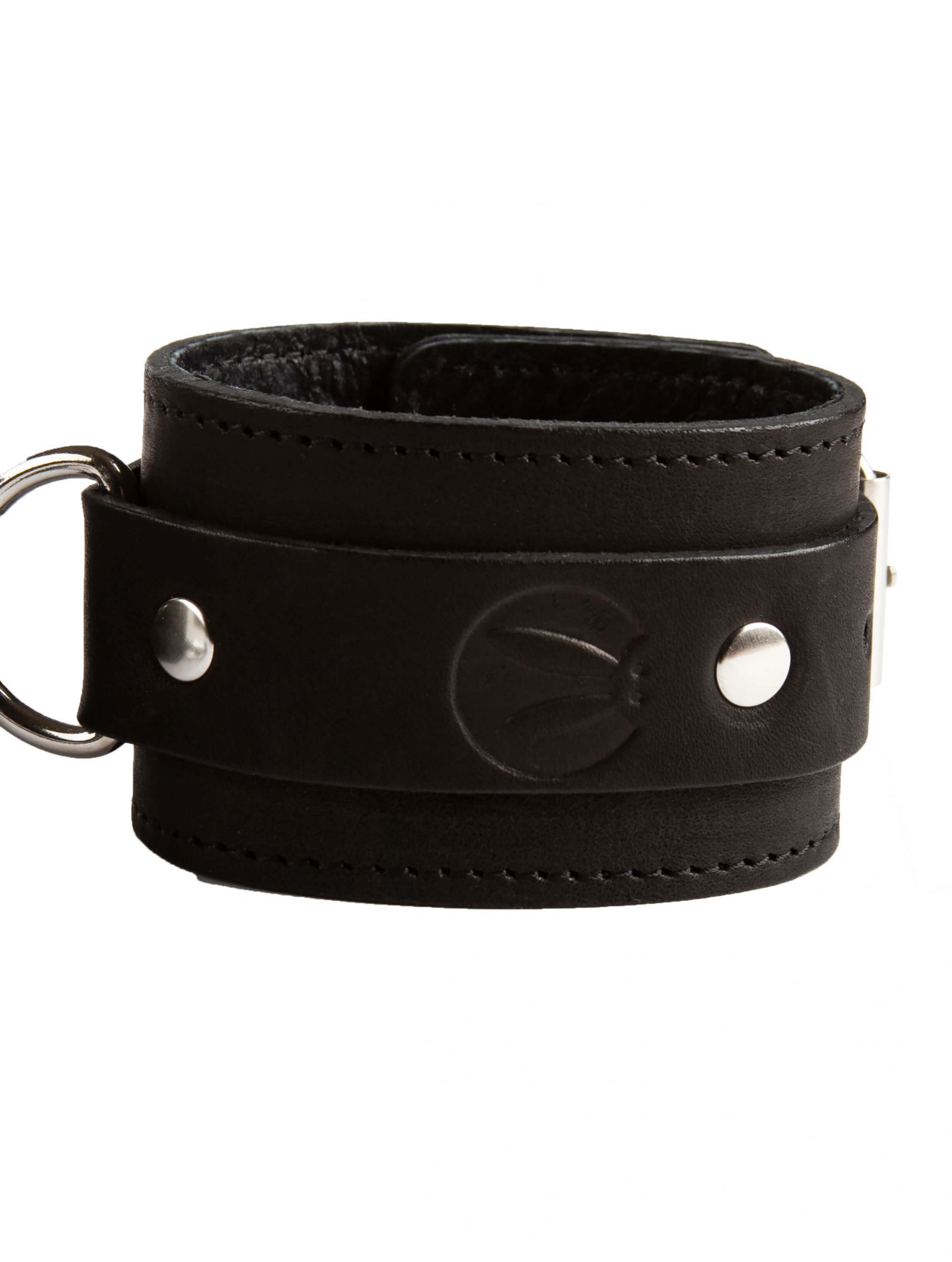 Наручи декоративные узкие PinkRabbit с логотипом, черные