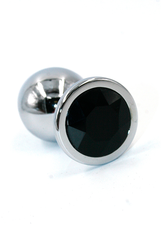 анальная пробка "small" хромированная black в Краснодаре