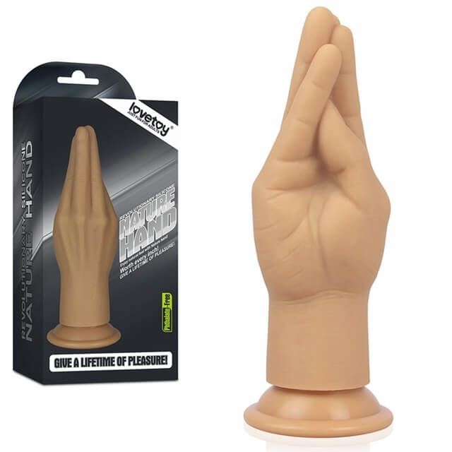 рука для фистинга lovetoy lovetoy silicone nature hand, телесная в Краснодаре