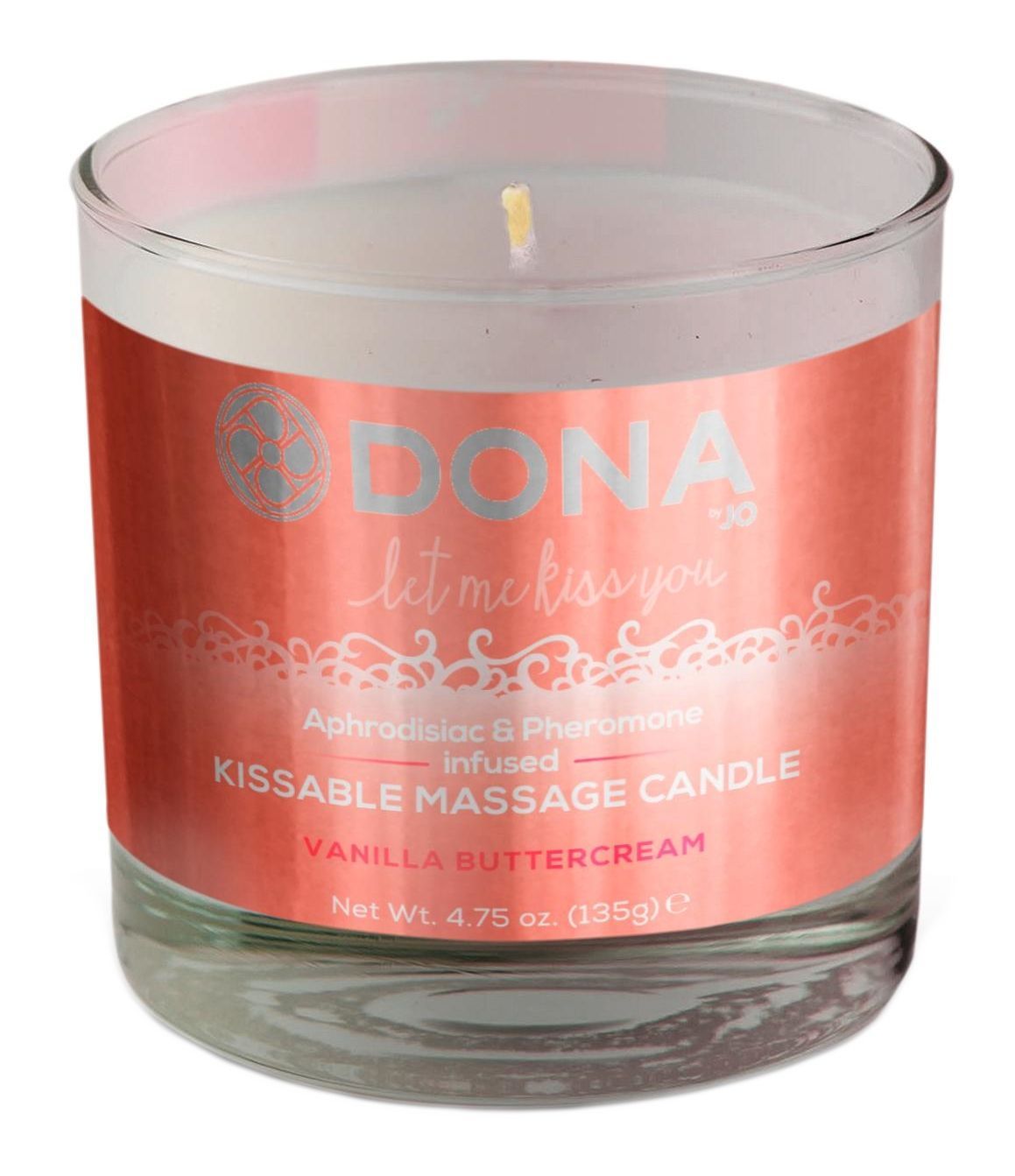 Свеча массажная с феромонами System Jo Ванильный крем, 135 г