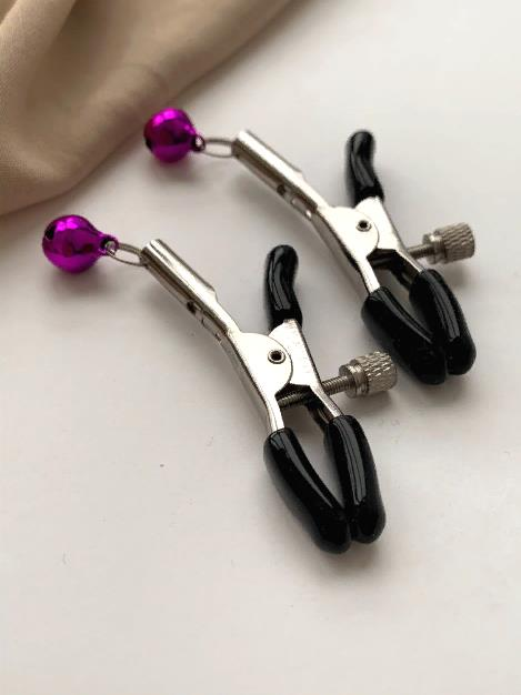 зажимы для сосков регулируемые с шариками фуксия в Краснодаре