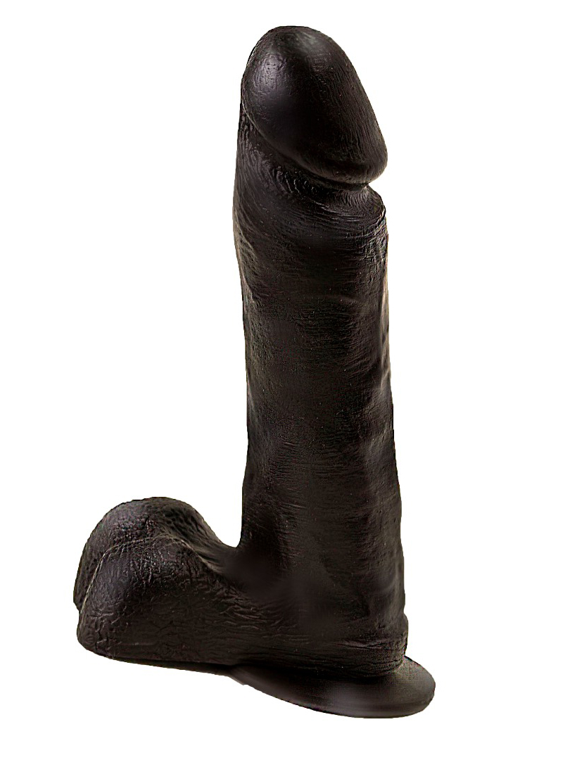 фаллоимитатор на присоске черный 401500ru в Краснодаре