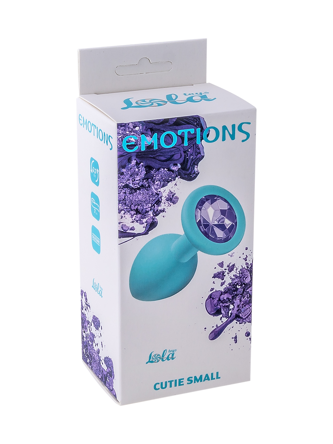 анальная пробка emotions cutie small turquoise light purple crystal 4011-05lola в Краснодаре