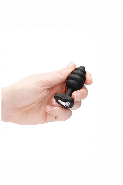 анальная пробка regular ribbed diamond heart plug в Краснодаре