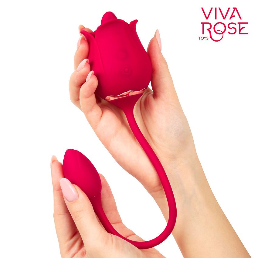 вибромассажер viva rose, розовый в Краснодаре