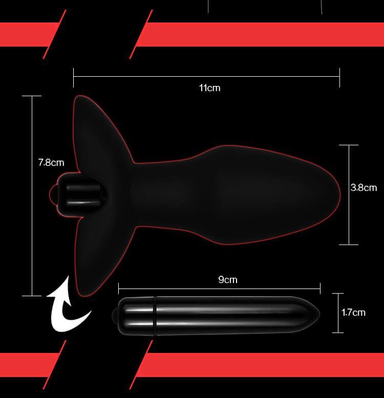 анальная пробка lovetoy silicone rocket teaser, с вибрацией, чёрная в Краснодаре