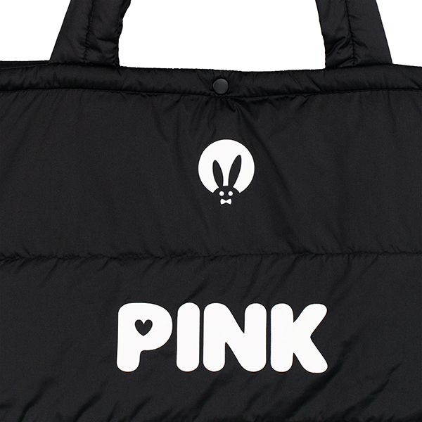 Сумка-шопер PinkRabbit, стёганая, чёрная