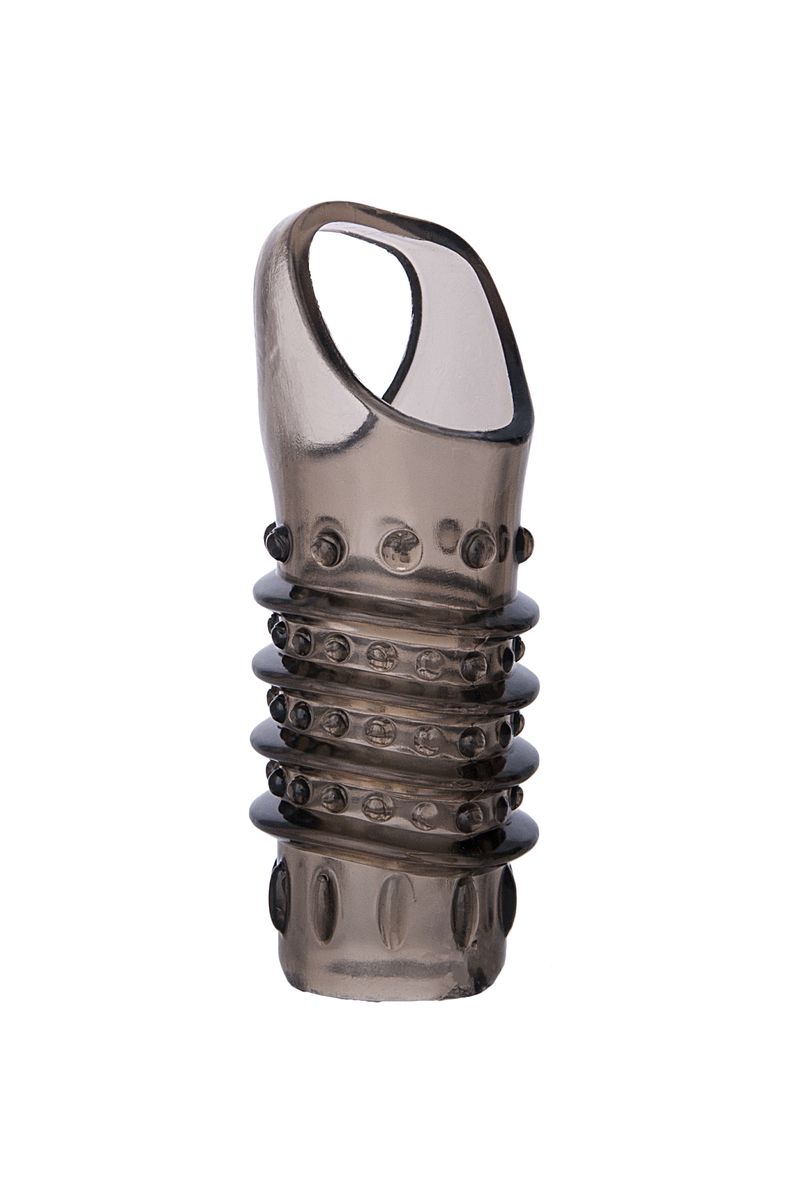 насадка штучки-дрючки, для увеличения размера, tpe, черная, 10,5 см в Краснодаре