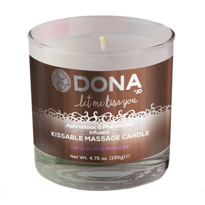 Свеча массажная с феромонами System Jo Шоколадный мусс, 135 г