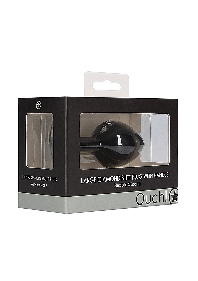 анальная пробка для ношения с кристаллом diamond butt plug with handle в Краснодаре