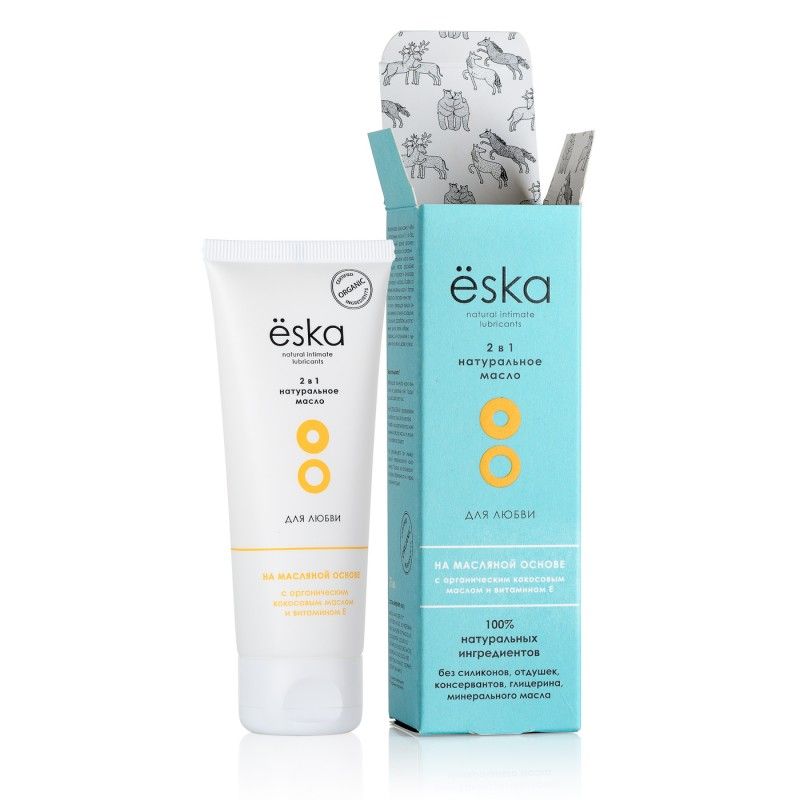 ёska 2 в 1: массажное масло и лубрикант на масляной основе, 75 мл в Краснодаре