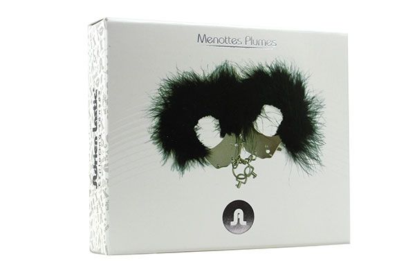 наручники декоративные adrien lastic metallic handcuffs, черные в Краснодаре