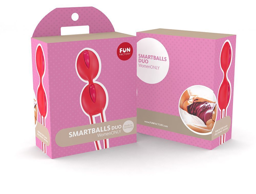 вагинальные шарики fun factory smartballs duo, ярко-оранжевые в Краснодаре