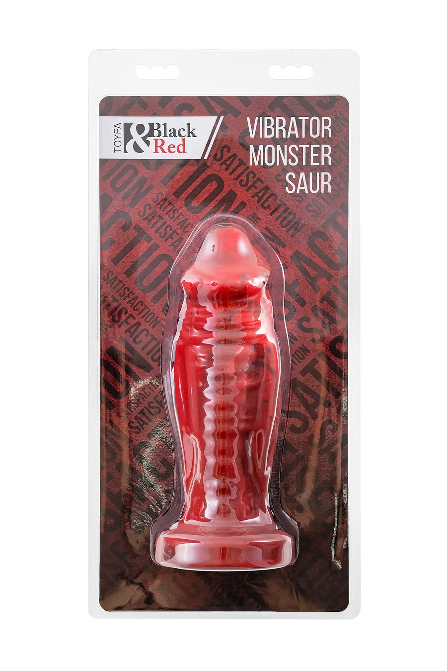 вибратор black&red by toyfa monster saur, силикон, красно-черный, 21,7 см в Краснодаре