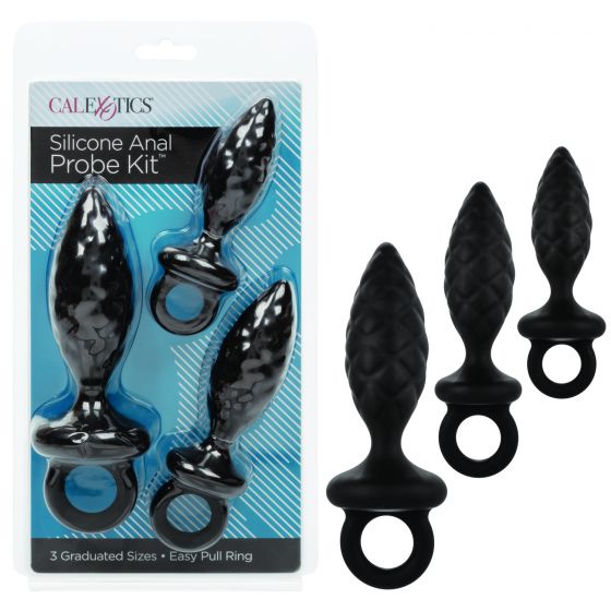 Набор из трех анальных пробок SILICONE ANAL PROBE KIT