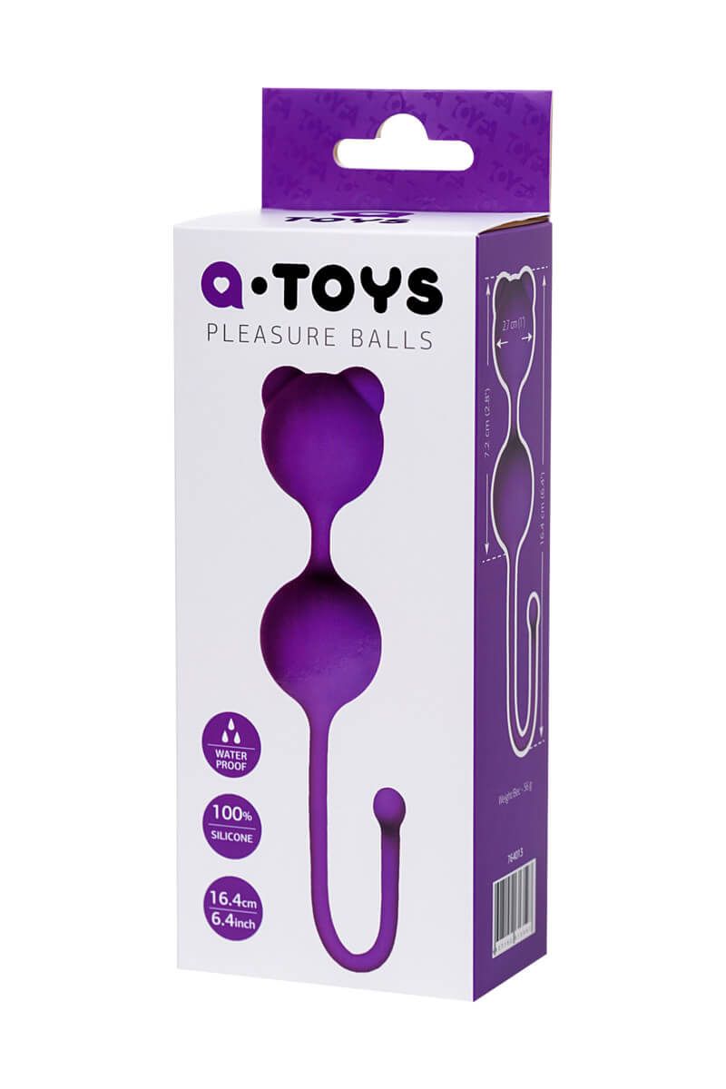 вагинальные шарики atoys by toyfa, фиолетовые в Краснодаре