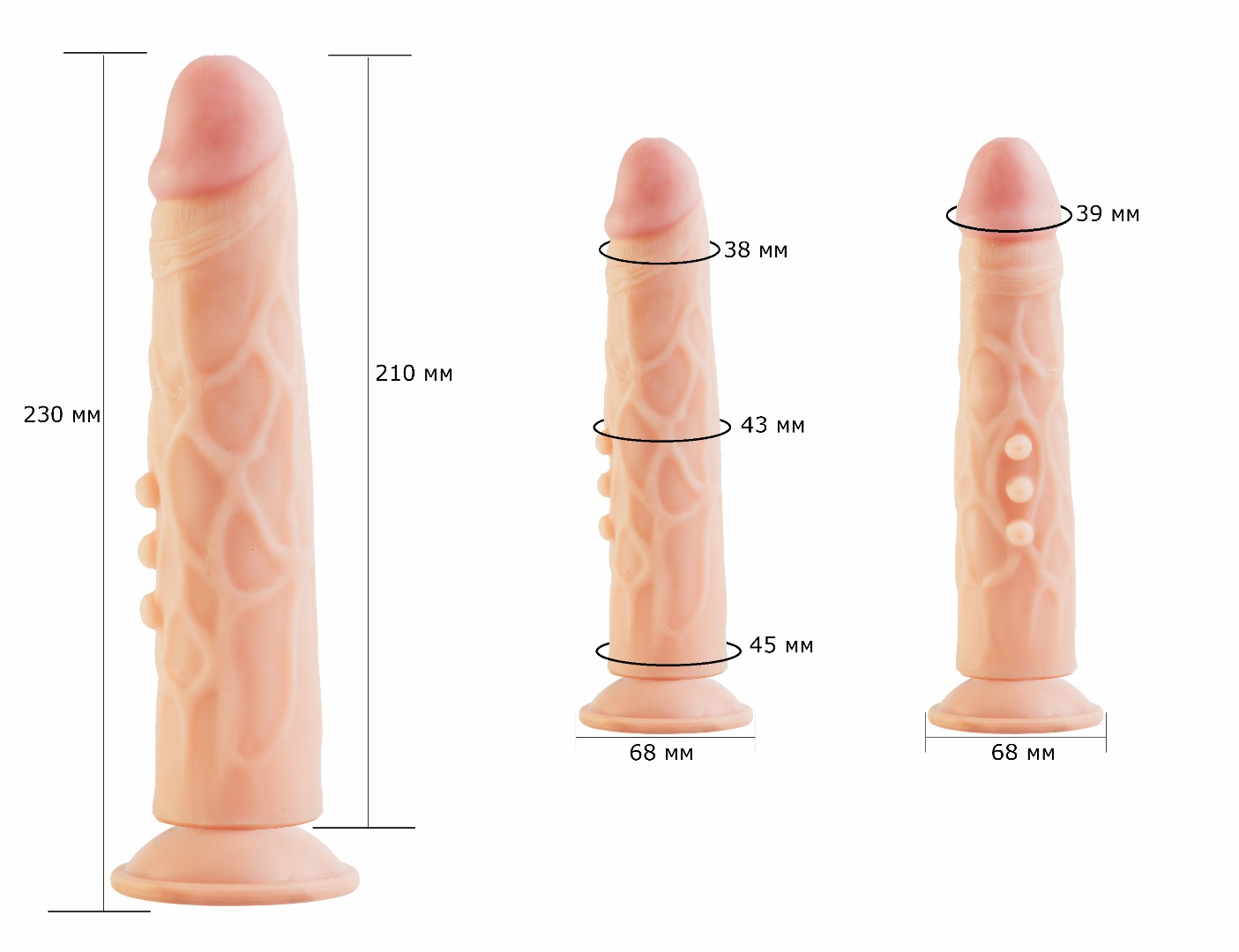 фаллоимитатор  human copy 8"2  610903ru в Краснодаре