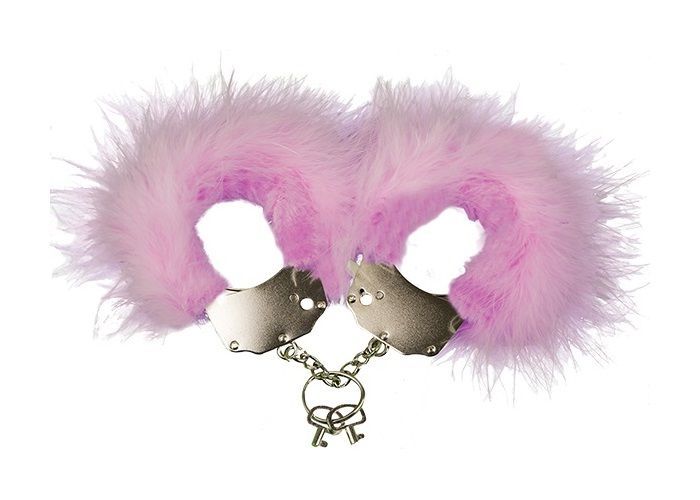 наручники декоративные adrien lastic metallic handcuffs, розовые в Краснодаре