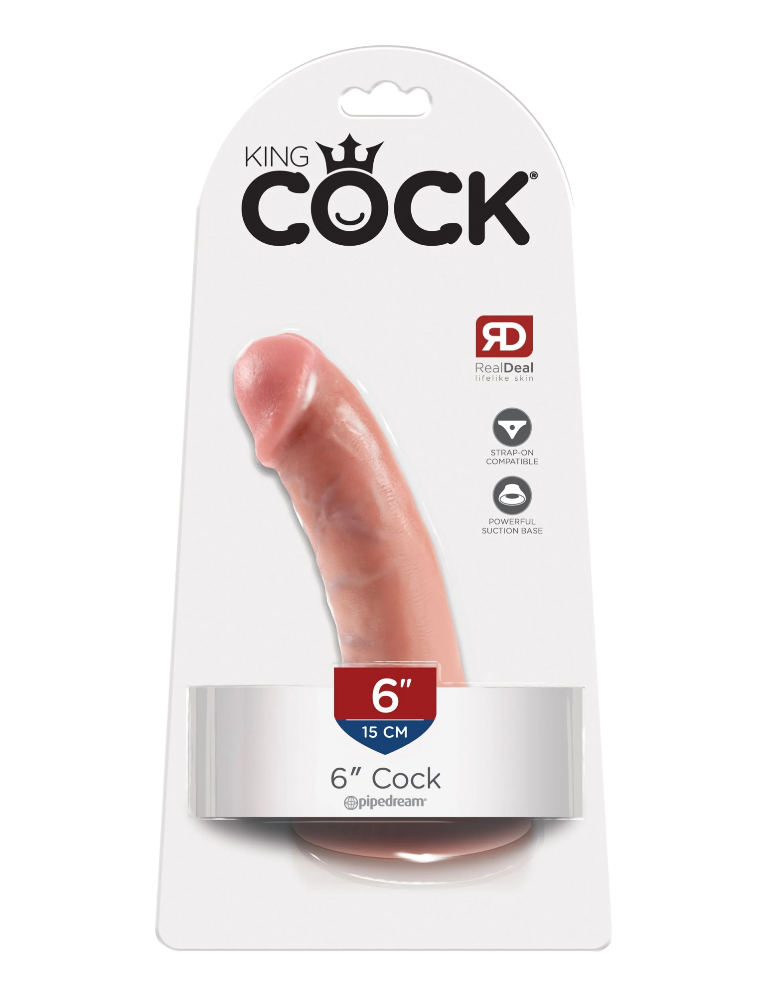 фаллоимитатор king cock 6" cock - flesh pipedream 550121pd в Краснодаре