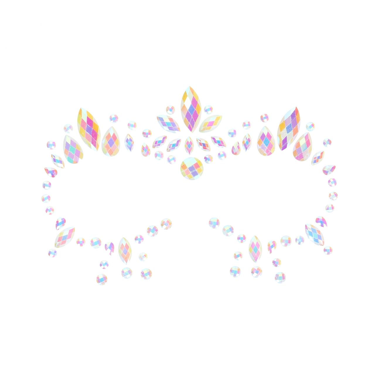 декоративное украшение (камни) на клеевой основе body jewelry stickers - face - glow in the dark - o в Краснодаре