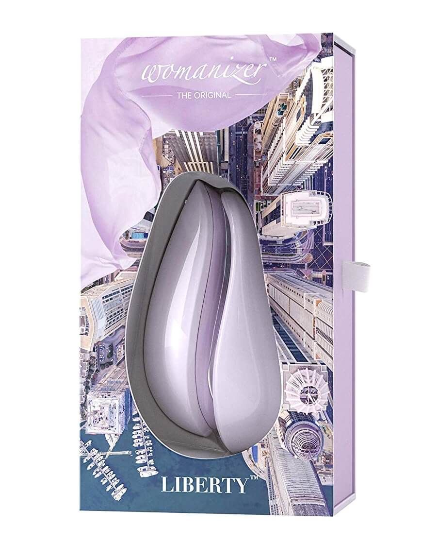 универсальный массажер womanizer liberty lilac, сиреневый в Краснодаре