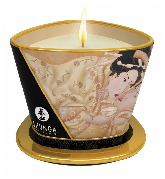 свеча массажная shunga ванильный фетиш, 170 мл в Краснодаре