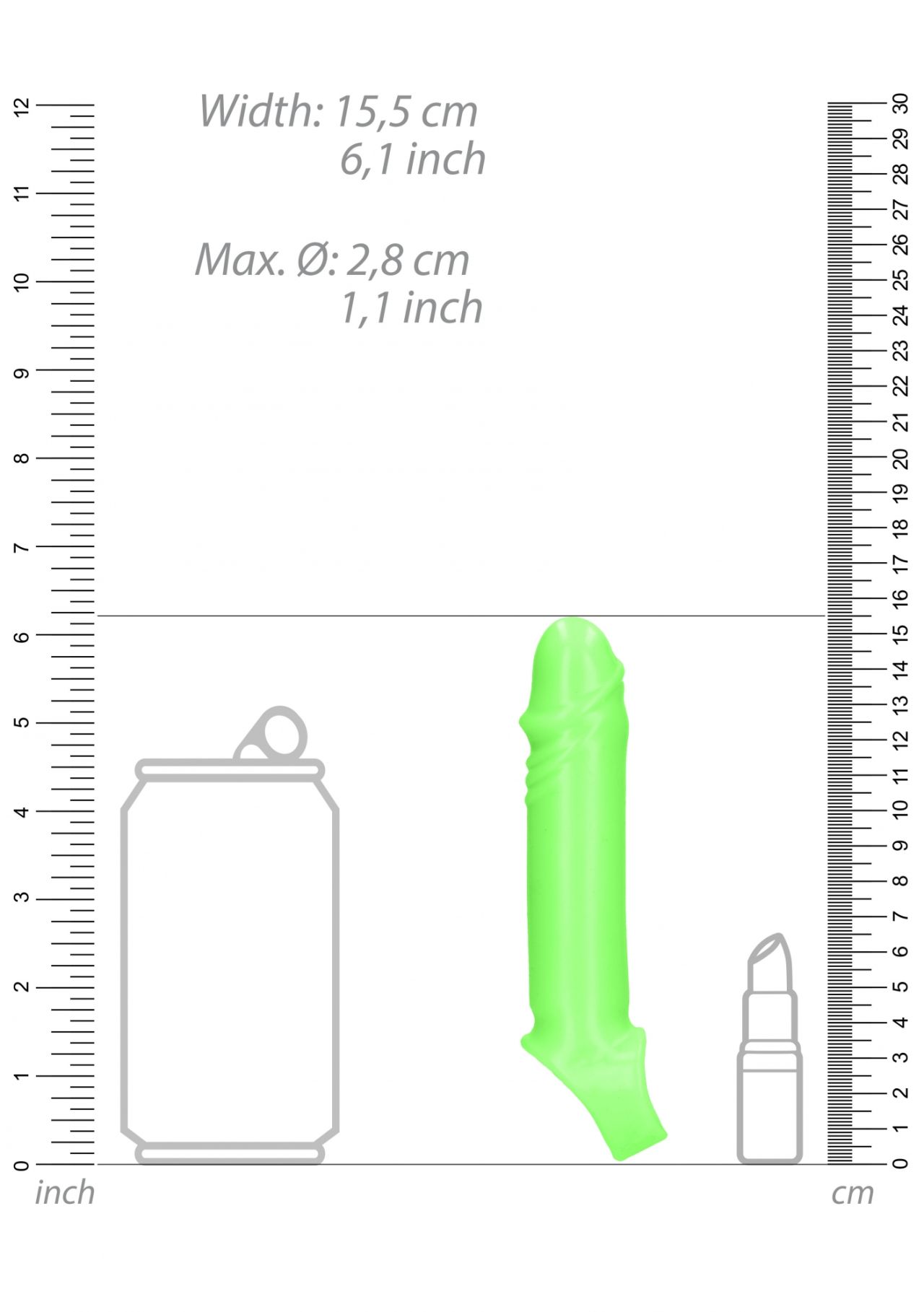 увеличивающая насадка закрытого типа с кольцом для фиксации на мошонке люминисцентная в Краснодаре